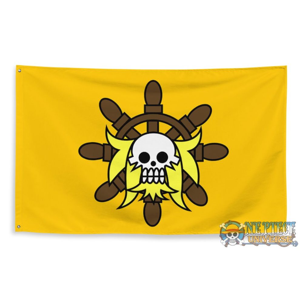 One Piece Spade Pirates ACE Jolly Roger Flag (2 Colors) | One Piece ...