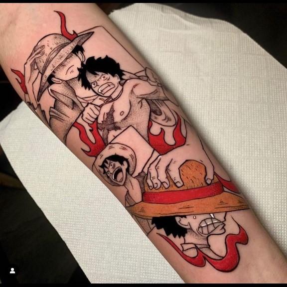 Portgas D Ace tattoo  Ace tattoo one piece, Ace tattoo, One piece tattoos