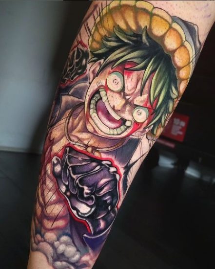 Explore 70+ Luffy Tattoo Ideas Hottest 2024 | One Piece Universe