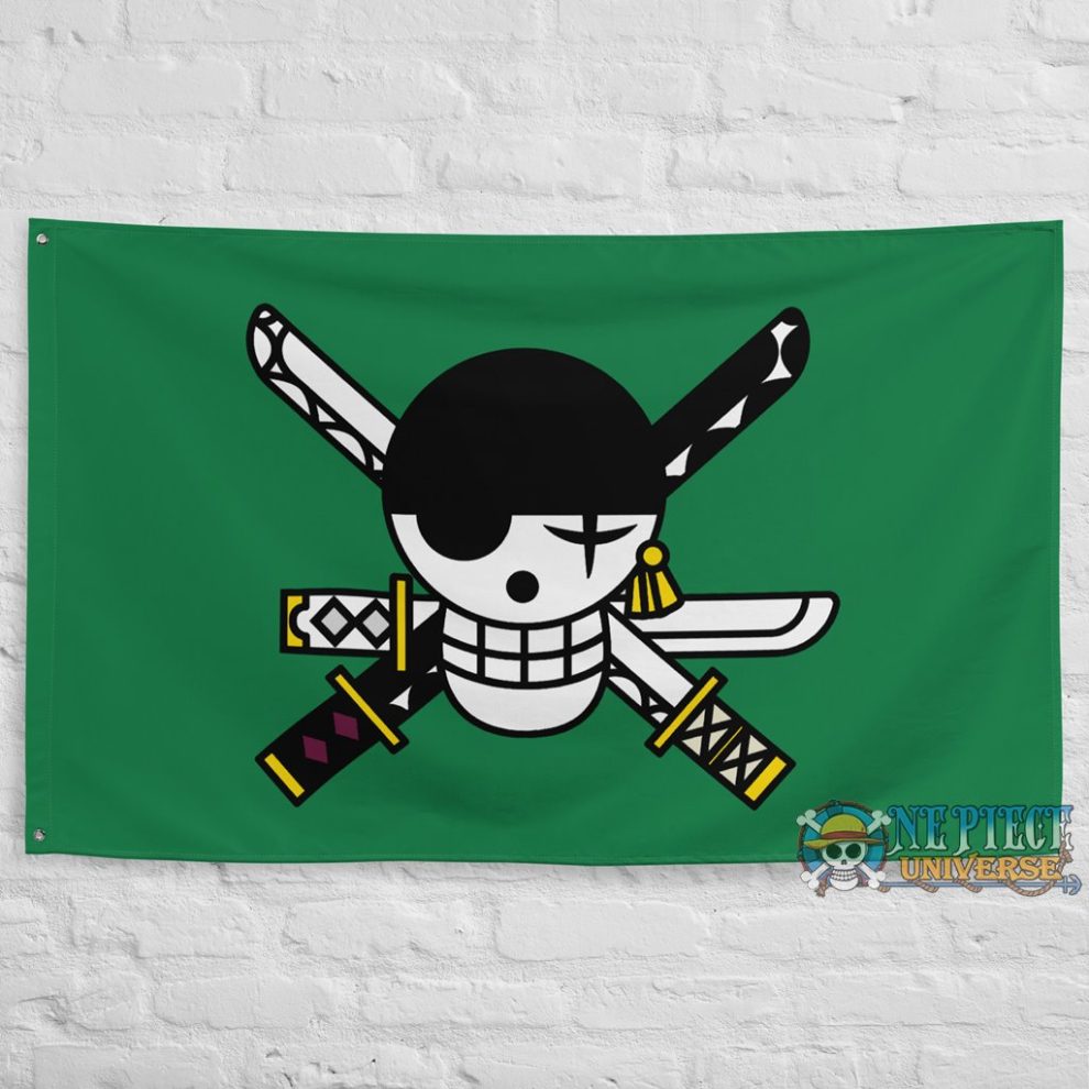 Roronoa Zoro Jolly Roger Flag One Piece One Piece Universe Store