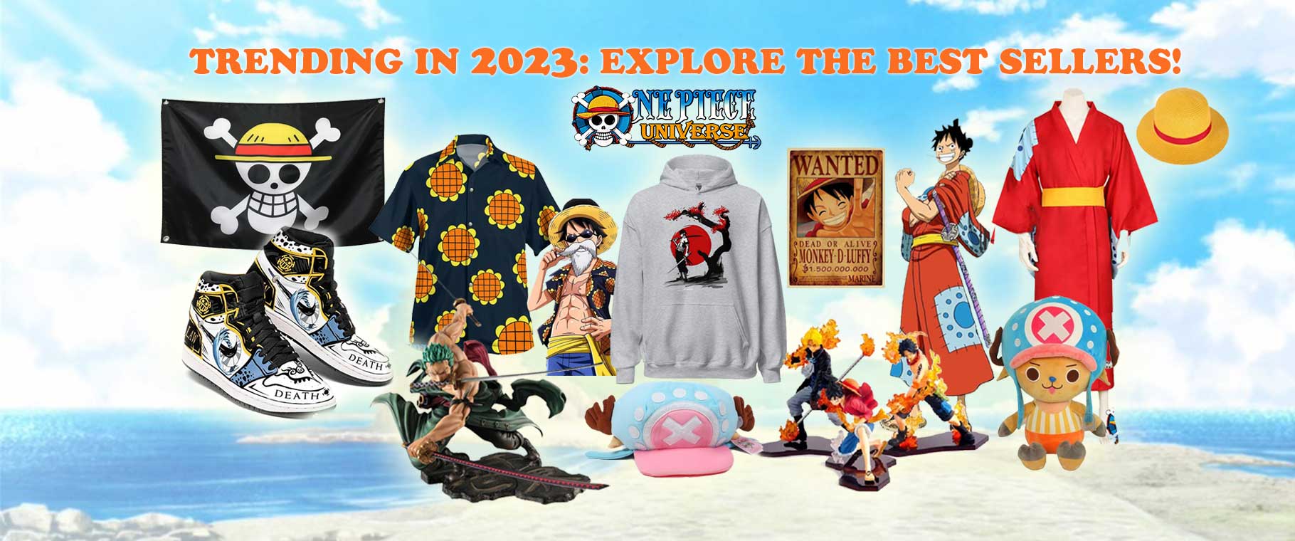 Going Merry and Thousand Sunny - Evolution of the Straw Hats in One Piece -  Official One Piece Merch Collection 2023 - One Piece Universe Store