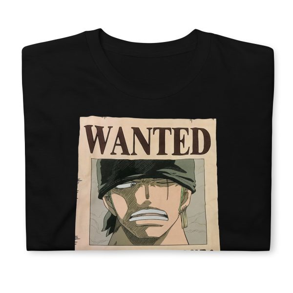 One Piece Roronoa Zoro Wanted Poster Authentic Anime T-Shirt