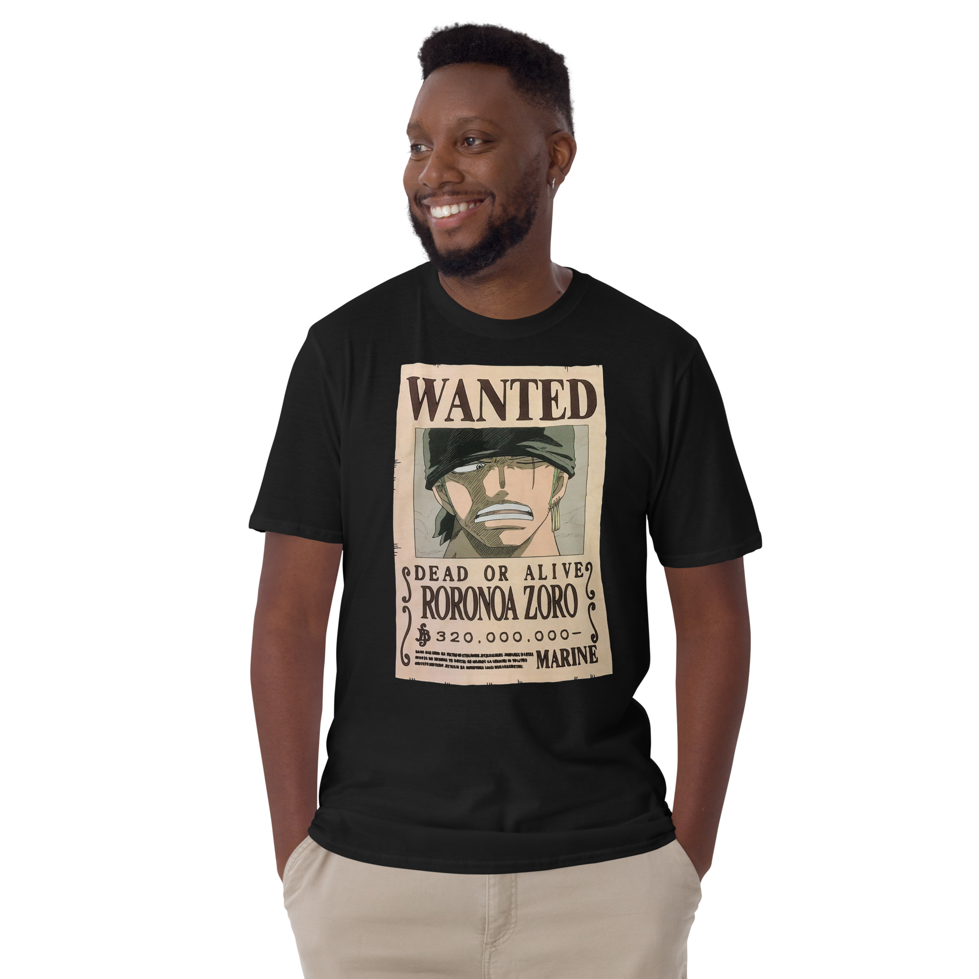 One Piece Chopper Wanted Poster Double-Sided T-Shirt