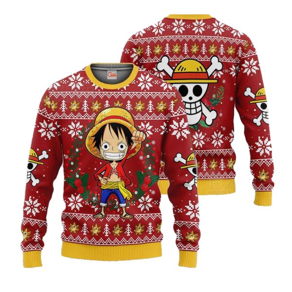 Luffy Ugly Christmas Sweater Xmas