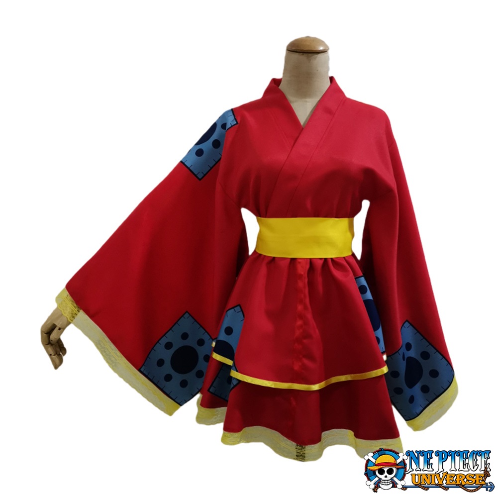 One Piece Anime Costume Wano Country Monkey D. Luffy Cosplay