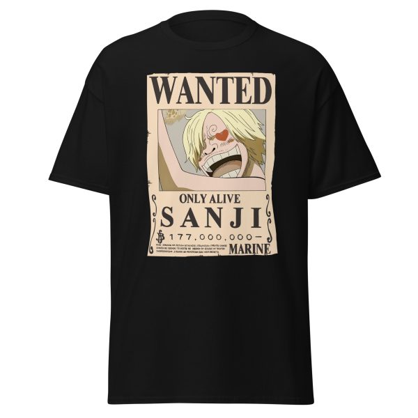 One Piece Sanji Wanted Vintage Poster T Shirt