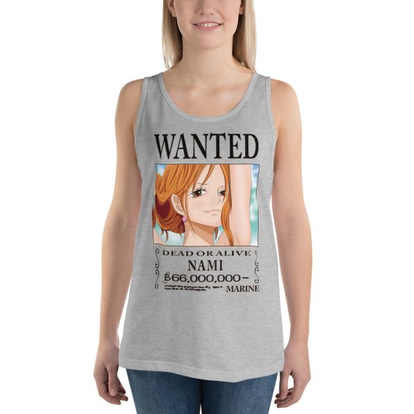 One Piece Nami Wanted Unisex Tank Top