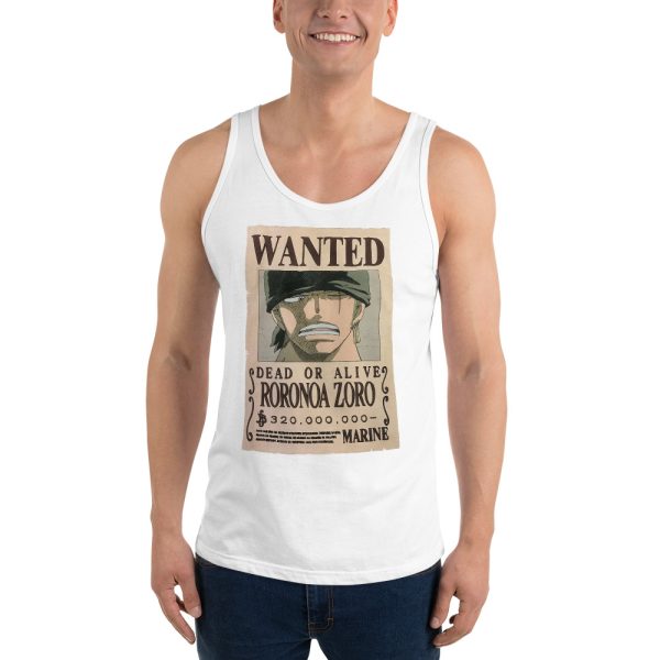 One Piece Roronoa Zoro Wanted Poster Tank Top