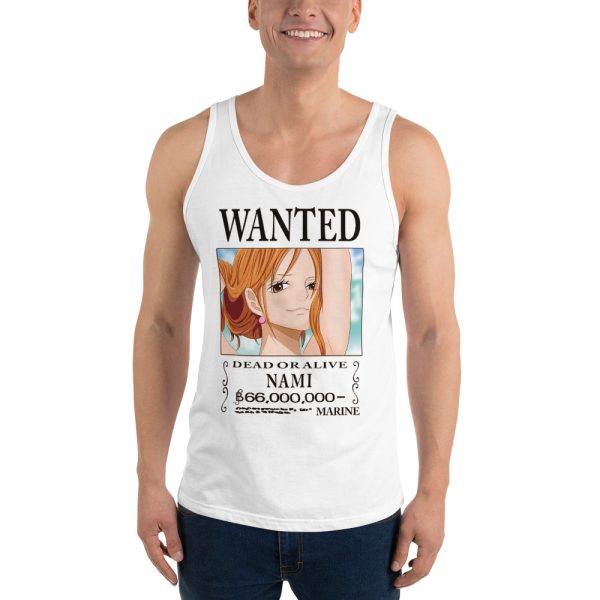 One Piece Nami Wanted Unisex Tank Top