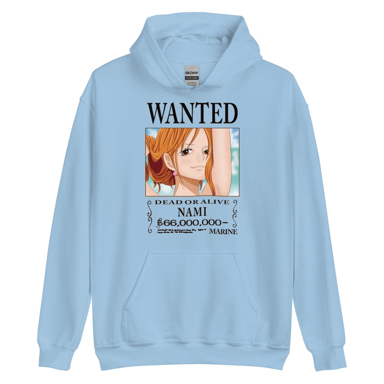 One Piece Nami Wanted Unisex Hoodie Official One Piece Merch Collection 2024 One Piece