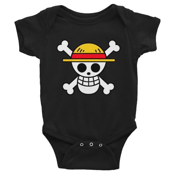 One Piece Straw Hat Pirates Symbol Infant Bodysuit Baby Onesie