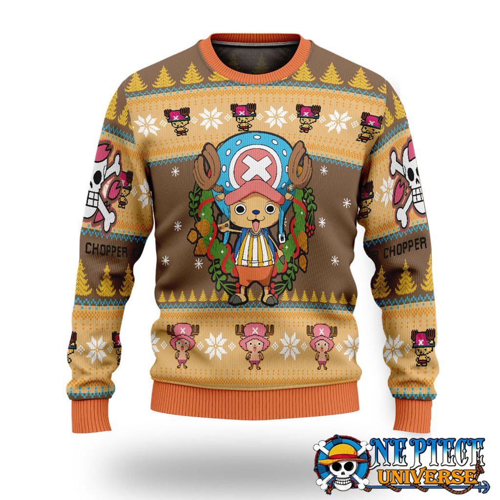 One Piece Luffy Gomu Gomu Ugly Sweater Xmas Christmas Gift - Official ...