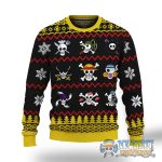 One Piece Jolly Roger Symbol Ugly Christmas Sweater