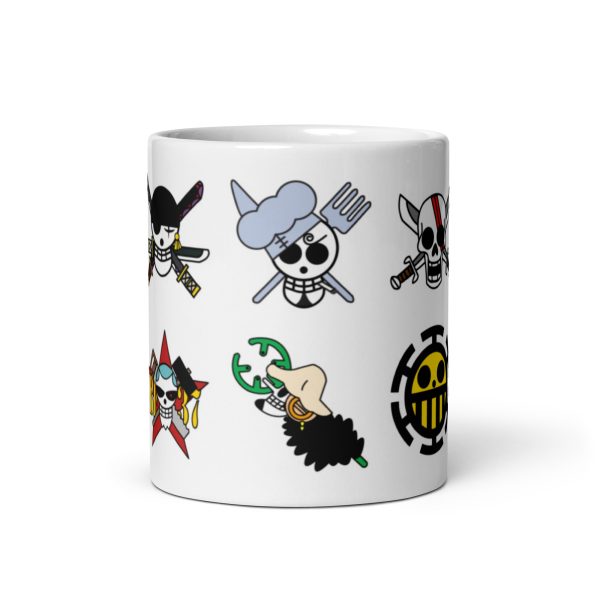 One Piece Mug Jolly Roger Symbol White glossy mug