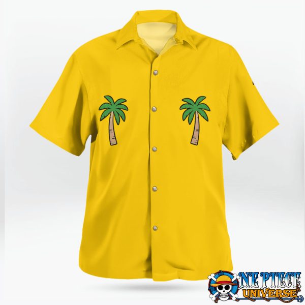 Franky One Piece Baby Hawaiian Shirt Yellow