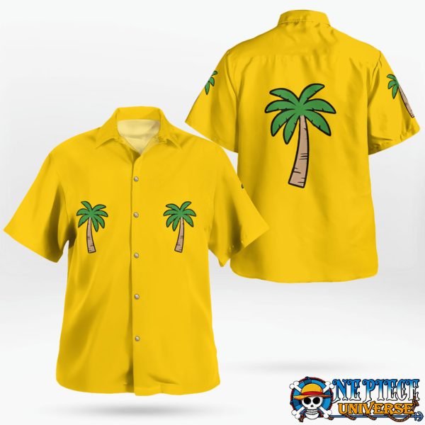 Franky One Piece Baby Hawaiian Shirt Yellow