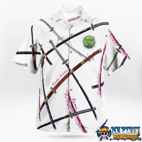 Zoro 4 Sword Style Hawaiian Shirt