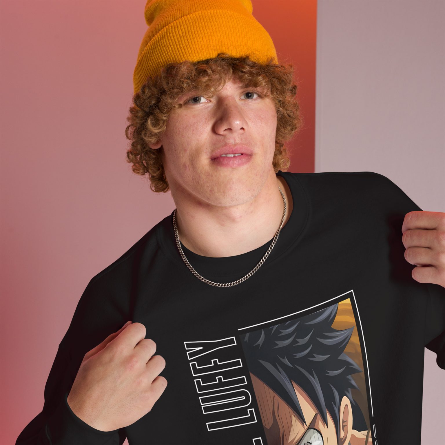 One Piece Monkey D. Luffy Face Sweatshirt - Official One Piece Merch ...