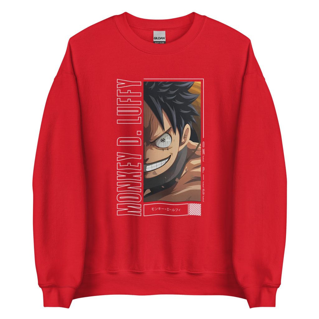 One Piece Monkey D. Luffy Face Sweatshirt - Official One Piece Merch ...