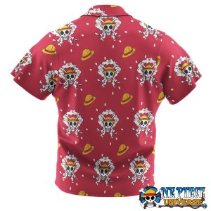 Luffy Gear 5 Pattern Red Hawaiian Shirt