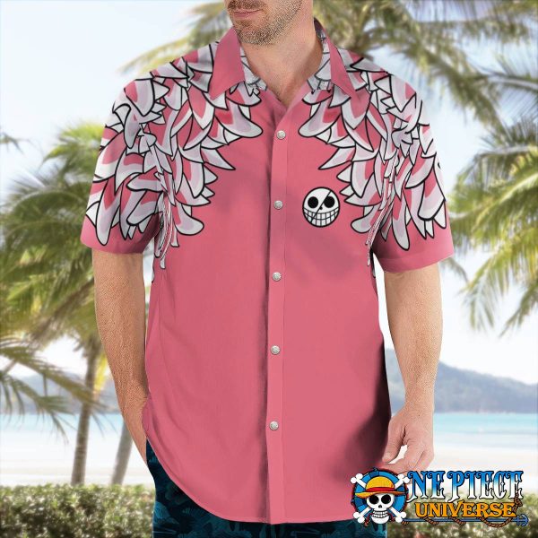 Donquixote Doflamingo Button Up Hawaiian Shirt