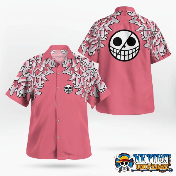 Donquixote Doflamingo Button Up Hawaiian Shirt