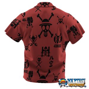 Jolly Roger Red Hawaii Shirt