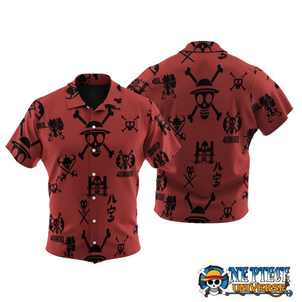 Jolly Roger Red Hawaii Shirt (3)