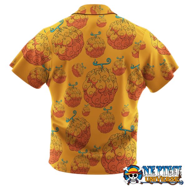 Mera Mera No Mi Devil Fruit Pattern Hawaiian Shirt