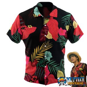 One Piece Luffy Live Action Button Up Hawaiian Shirt