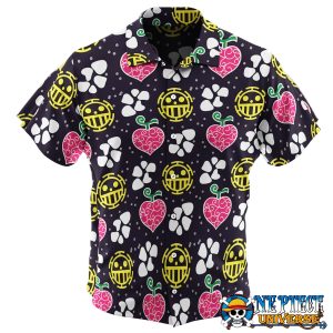 Trafalgar Law Pattern and Devil Fruit Hawaiian Shirt