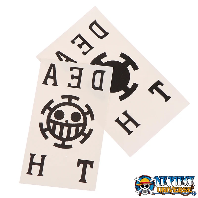 Trafalgar Law Hand Tattoo DEATH Sticker