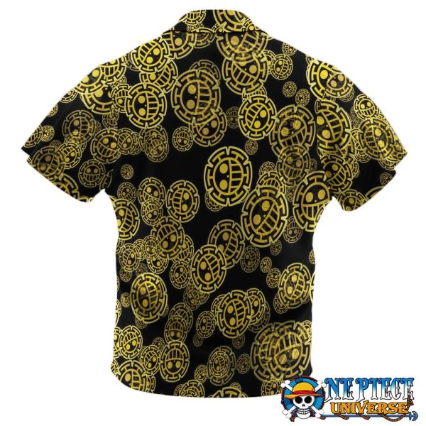 Trafalgar law symbol Button Up Hawaiian Shirt