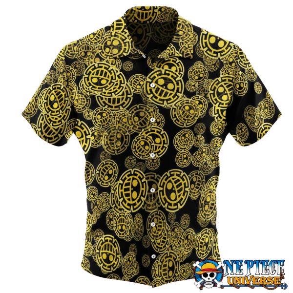 Trafalgar law symbol Button Up Hawaiian Shirt