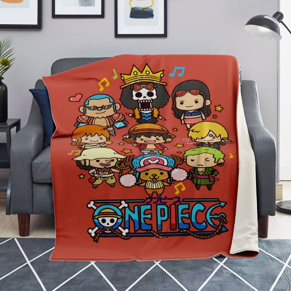 Chihi Straw Hat Pirates Member Blanket