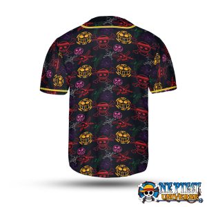 Jolly Roger Pattern Black Baseball Jersey