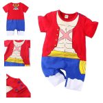 One Piece Anime Luffy Onesie Baby Boy Swimsuit Newborn