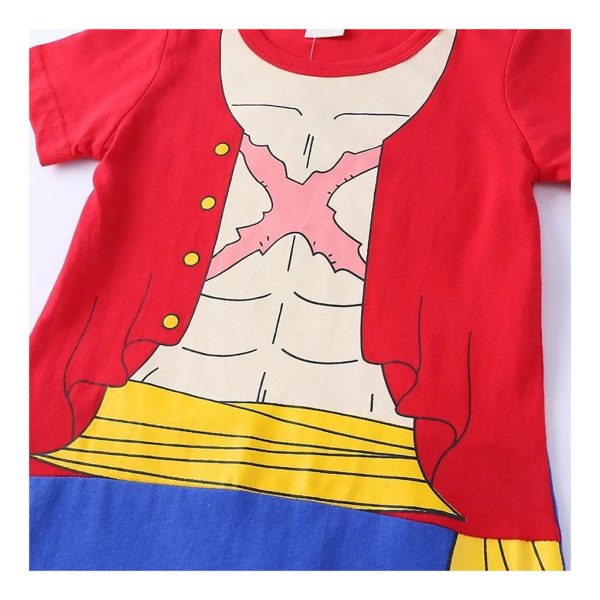 One Piece Anime Luffy Onesie Baby Boy Swimsuit Newborn