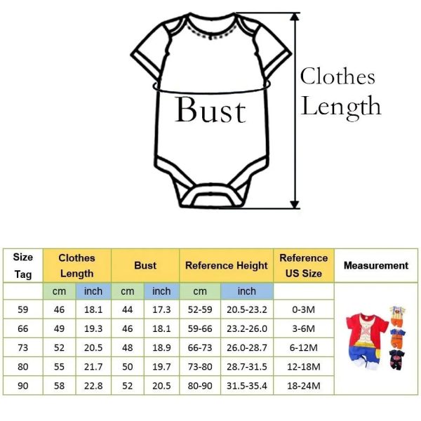 One Piece Anime Luffy Onesie Baby Boy Swimsuit Newborn