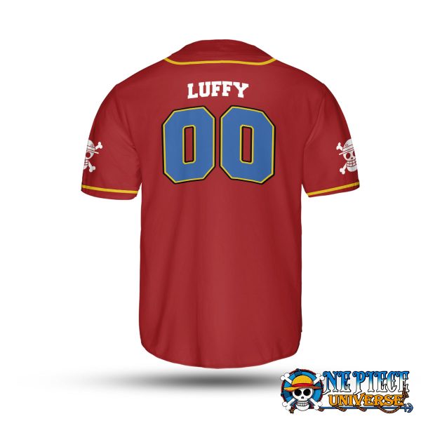 One Piece Strawhats Luffy Baseball Jersey