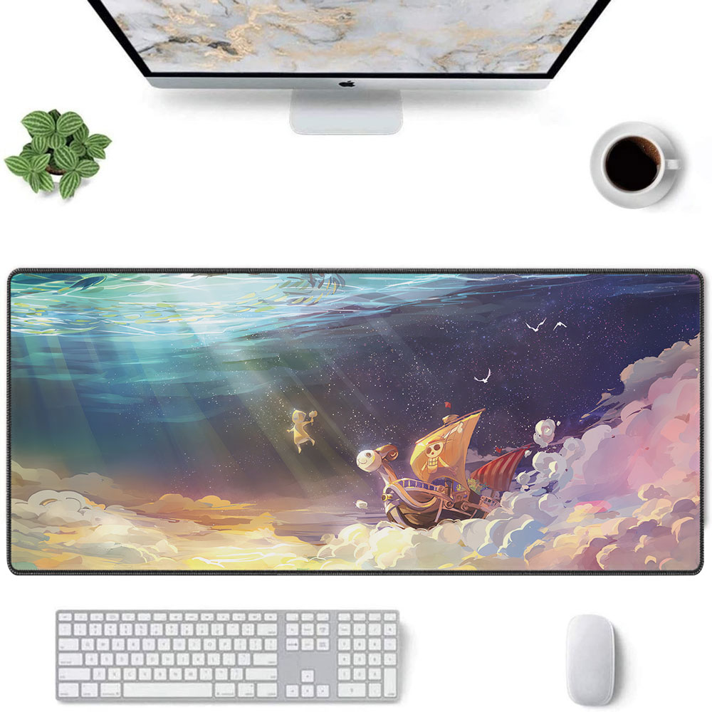 One Piece Going Merry On The Cloud Mouse Pad Xl, XXl - One Piece ...