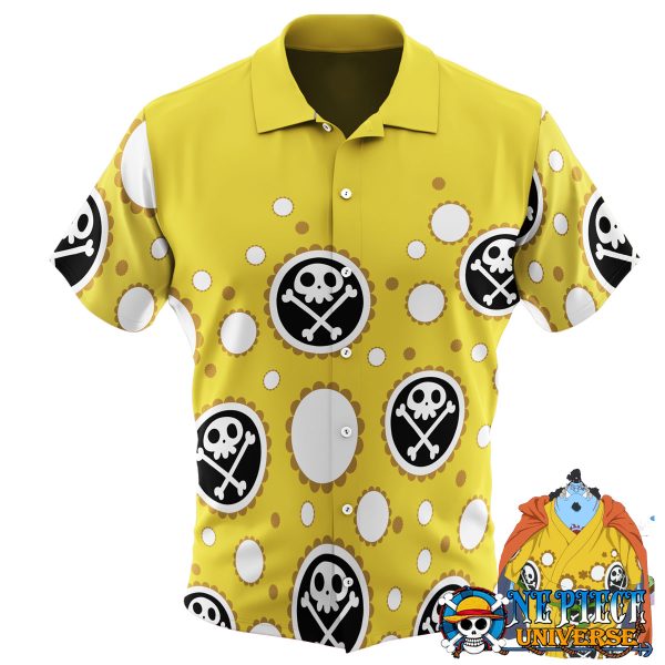 One Piece Jinbe Yellow Wano Hawaiian Shirt