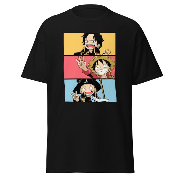 One Piece Anime Brothers Luffy Ace Sabo T-Shirt