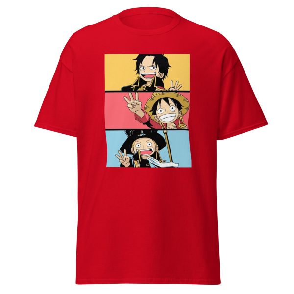 One Piece Anime Brothers Luffy Ace Sabo T-Shirt