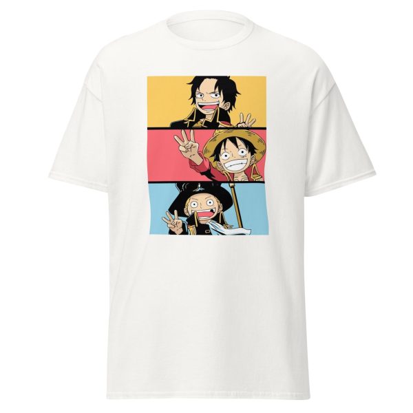 One Piece Anime Brothers Luffy Ace Sabo T-Shirt