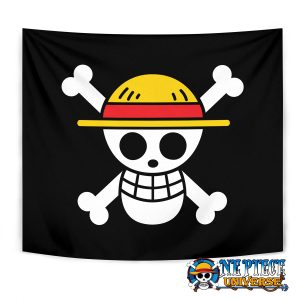 One Piece Straw Hat Logo Tapestry