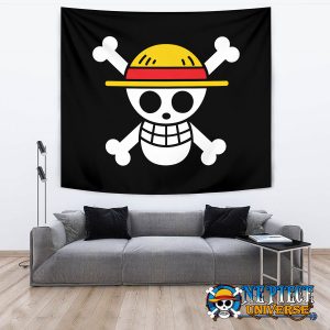 One Piece Straw Hat Logo Tapestry