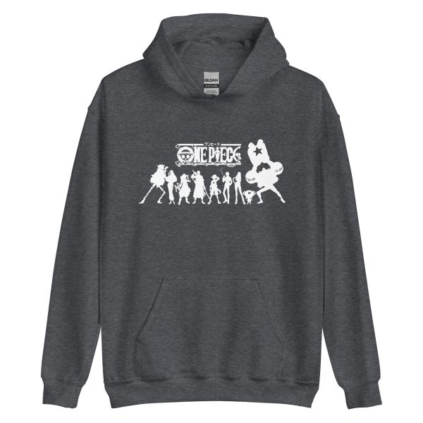 One Piece Straw Hat Pirates Silhouette Unisex Hoodie