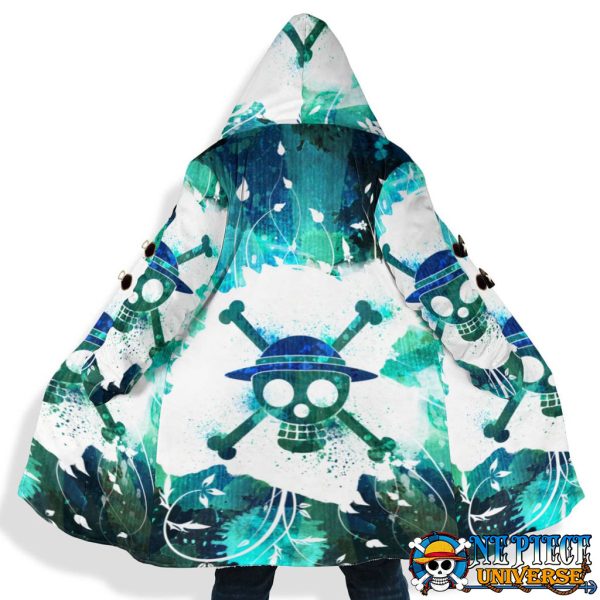 One Piece Logo Art Coat Colour Fleece Blue