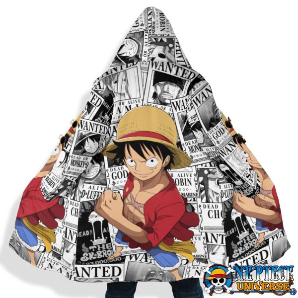 One Piece Straw Hat Pirates Wanted Jacket Hooded